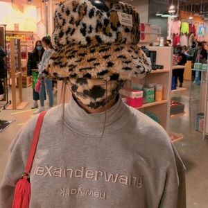 alexander wang mock net cropped sweatshirt in cotton